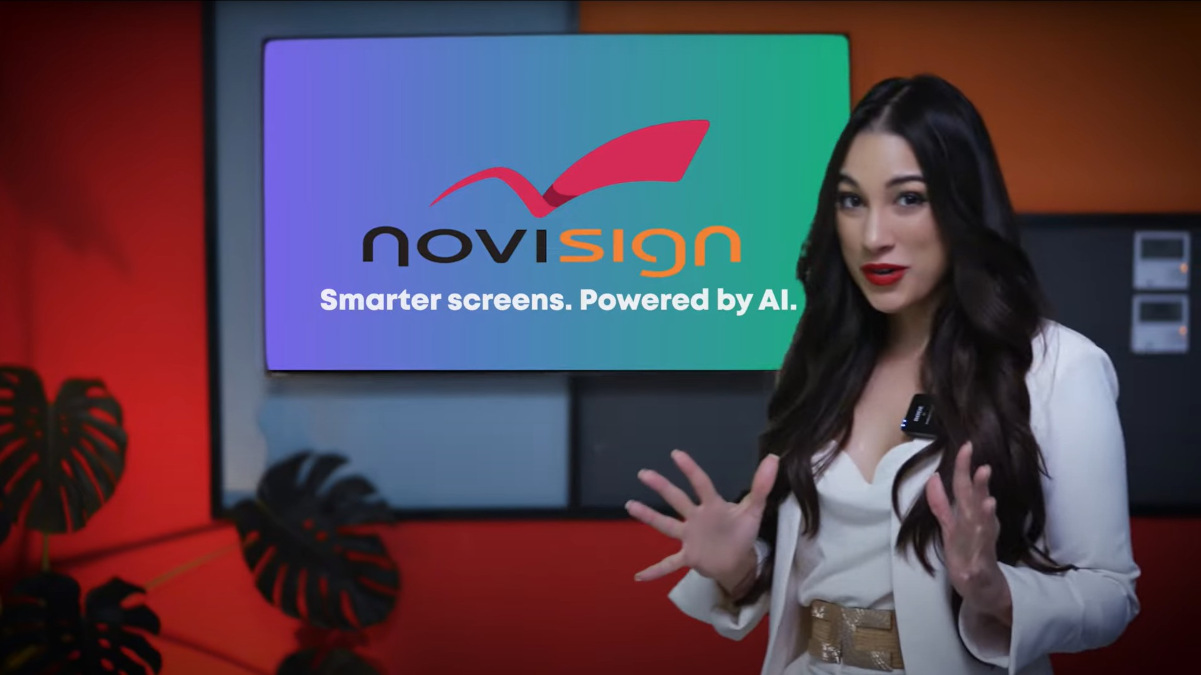 Novisign's MCP integration allows for live data updates on screens. (Image: NoviSign)