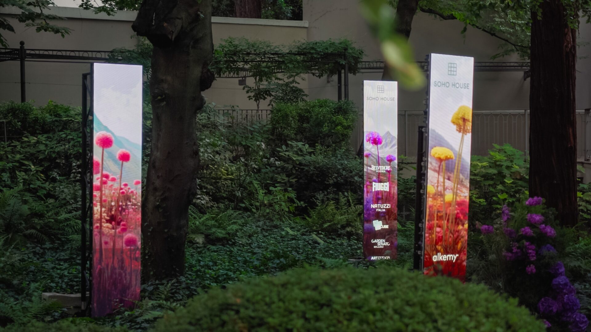 M-Cube: Digital Glow-up for Milan Fashion Week Event - M-Cube’s LED design wove light and nature into a single, fluid experience. (Image: M-Cube) M-Cube’s LED design wove light and nature into a single, fluid experience. (Image: M-Cube)