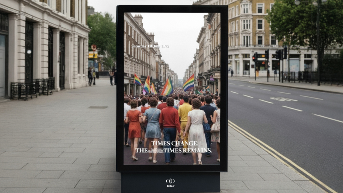 DooH: The Winners of Ocean’s UK Competition - The winning campaign “For our changing times” by The Times and agency T&P (Image: Ocean Outdoor) The winning campaign “For our changing times” by The Times and agency T&P (Image: Ocean Outdoor)