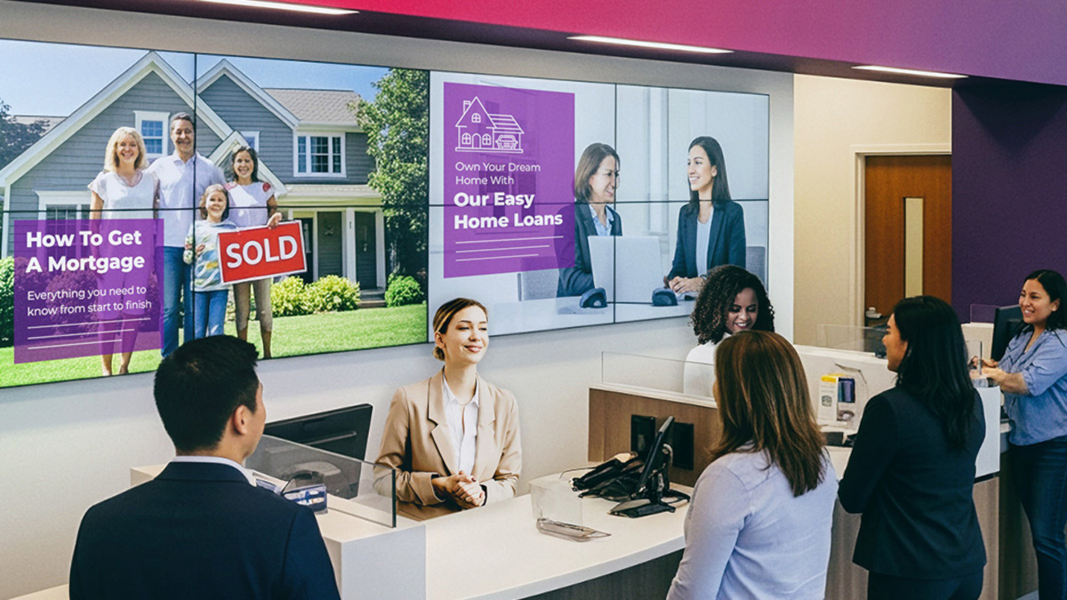 Guest Post: Revitalizing the In-Person Banking Experience with Digital Signage - Visual storytelling can help banks elevate the customer experience in their physical branches. (Image: BrightSign) Visual storytelling can help banks elevate the customer experience in their physical branches. (Image: BrightSign)