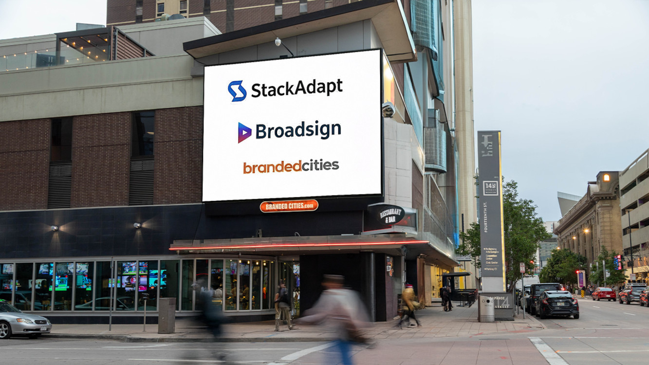 DooH: Broadsign Expands In-Advance Buying to North America - Broadsign, Stackadapt, and Branded Cities cooperate in in-advance DooH bookings. (Picture: Broadsign) Broadsign, Stackadapt, and Branded Cities cooperate in in-advance DooH bookings. (Picture: Broadsign)