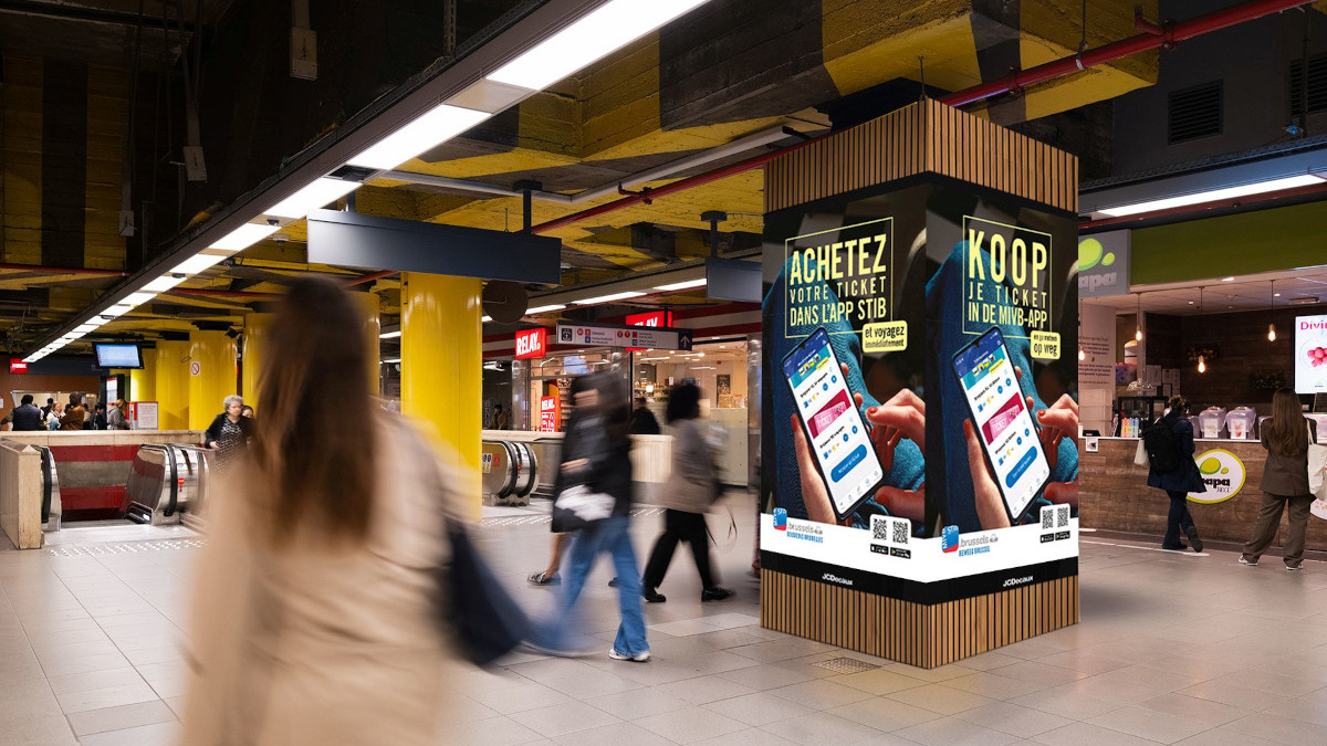Brussels: JC Decaux to Install 200 New DooH Screens - Rendering of the planned new DooH cubes in Brussel's metro (Image: JCDecaux) Rendering of the planned new DooH cubes in Brussel's metro (Image: JCDecaux)