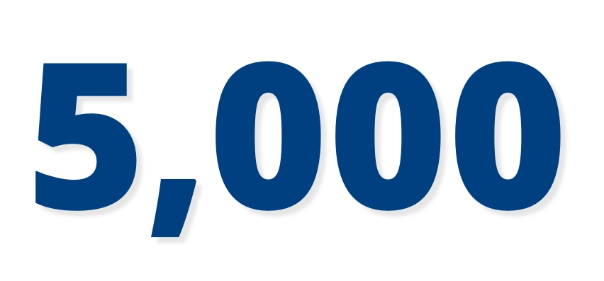 And That’s 5,000 …