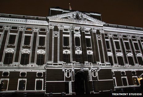 BBC Explainer On Projection Mapping Buckingham Palace