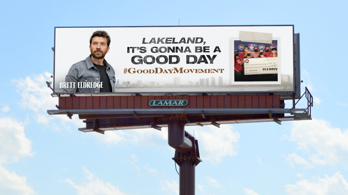 Country Artist Mines Fans’ Social Media Posts For “Good Day” Digital Billboard Campaign