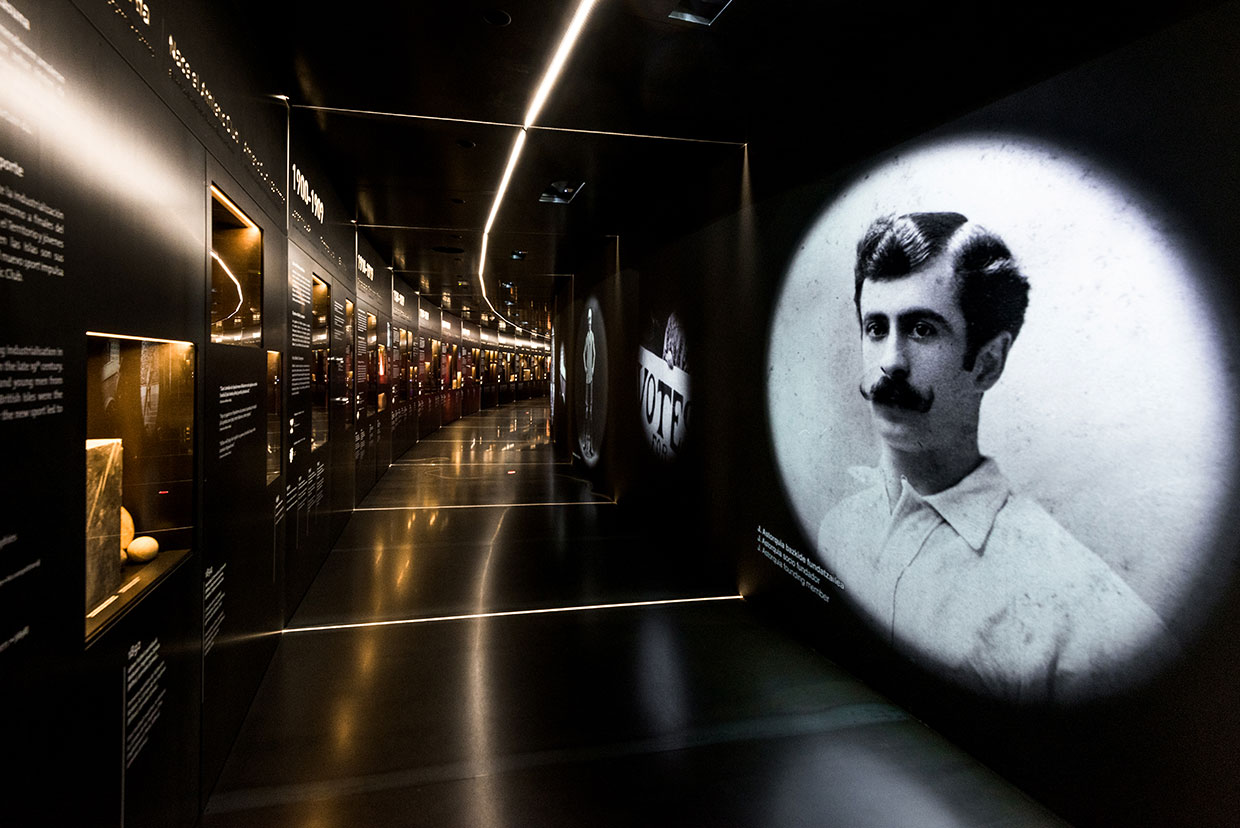 Spanish Football Club Celebrates Its Past With Projection-Filled Museum At Home Stadium