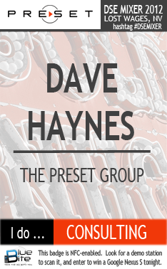 Mixer Name Badges At The Printer