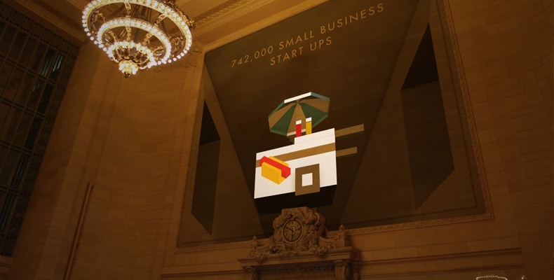 FT Projection Maps Data Graphics In Grand Central