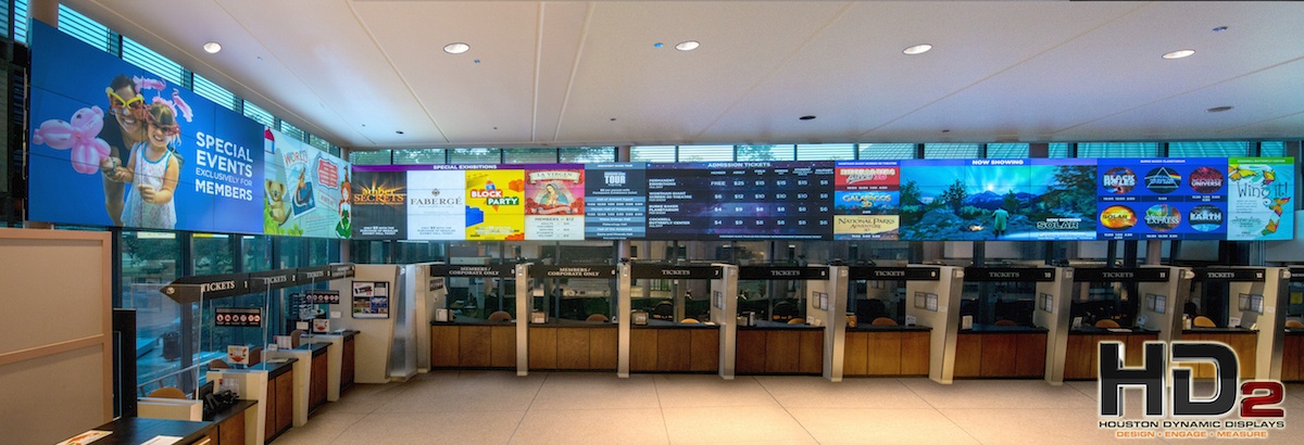 Houston Museum Switches On 90-Foot Ticket Counter Video Wall