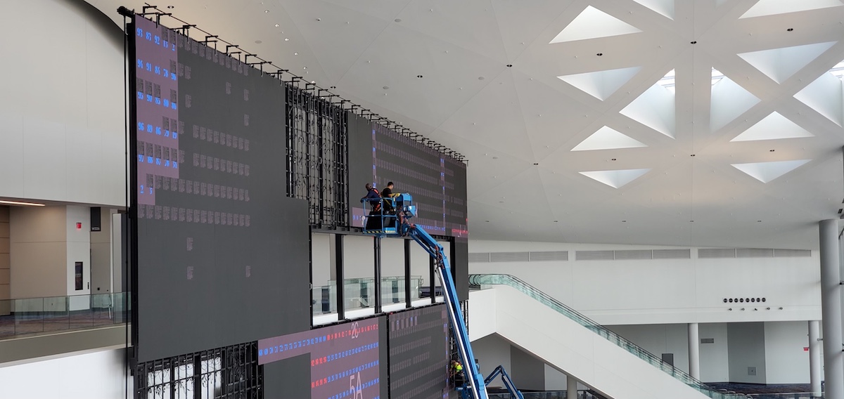 It Takes 12 Techs And Seven Days To Service, Optimize That Huge New LED Wall At The LVCC
