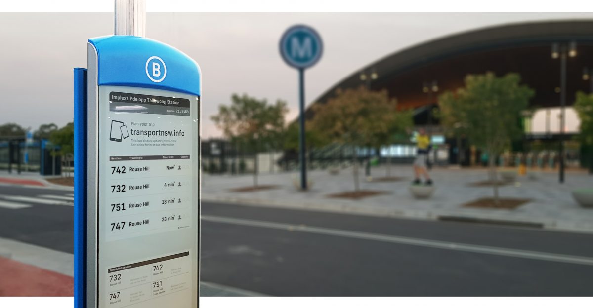 Sydney’s New Metro Line Dotted With E-Paper Information Signs