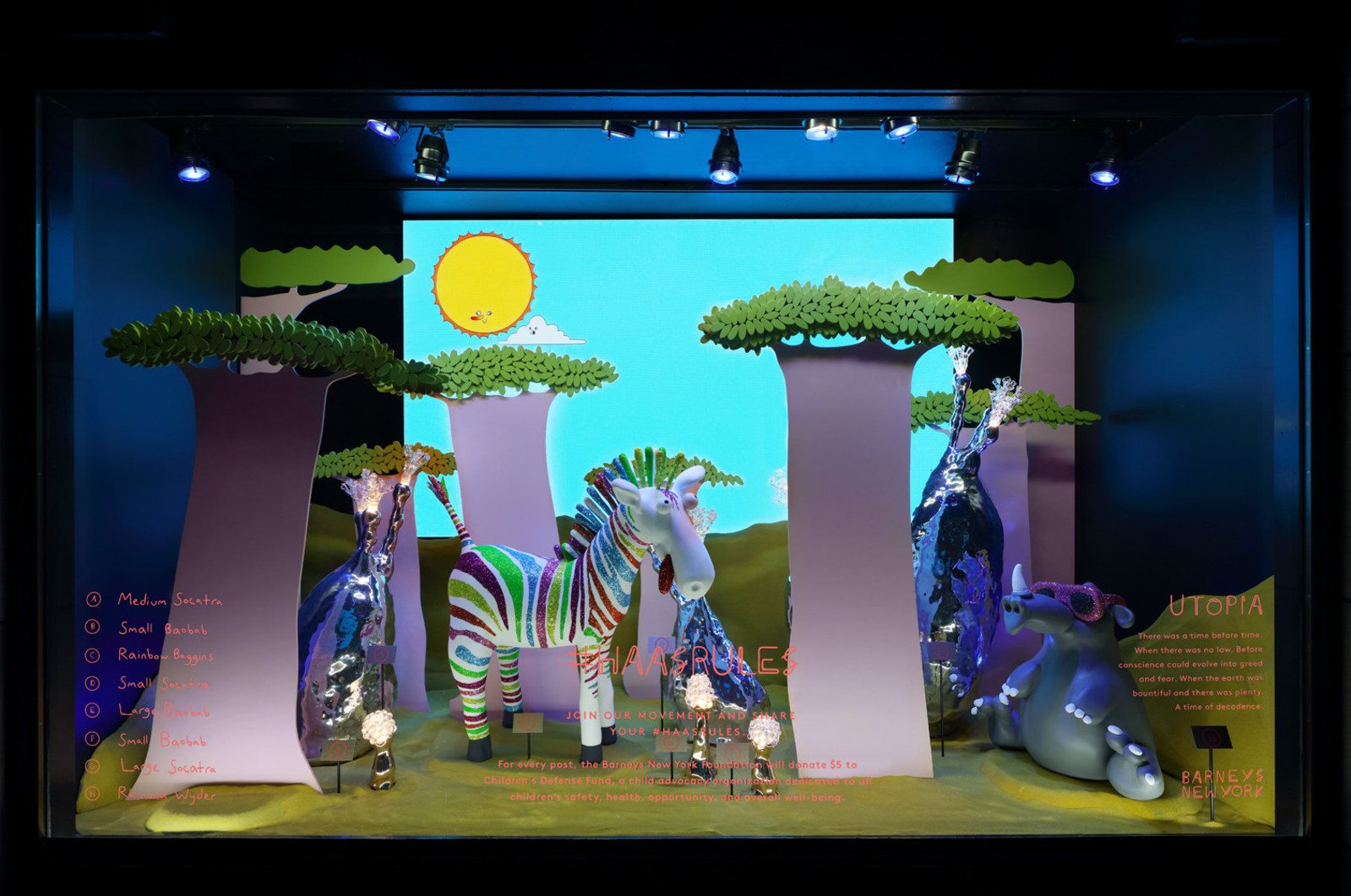 Fine Pitch LED Walls Used For Barneys’ Trippy Holiday Shop Windows - Barneys New York's Haas for the Holidays Madison Avenue Windows (PRNewsfoto/Barneys New York)