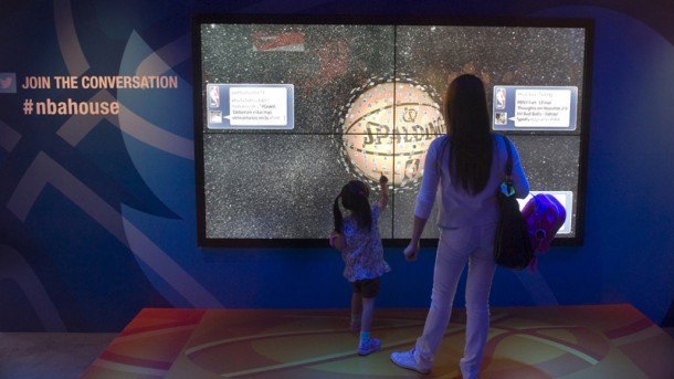 NBA Tweets Taken For Spin With Interactive Wall