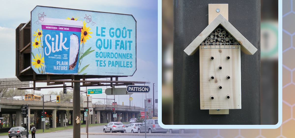 Pilot Project Puts Bee Hotels Up By Montreal Digital Billboards
