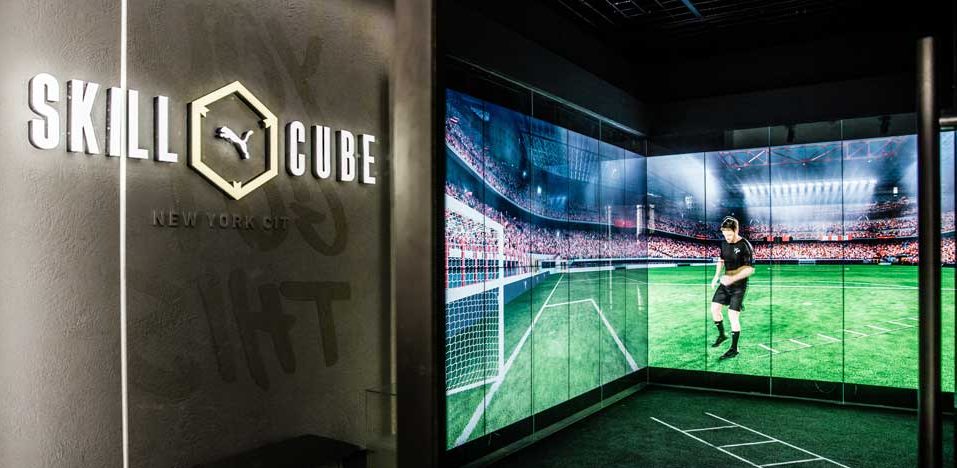 Puma Opens Screen-Filled Immersive Skill Cube In NYC Flagship Store