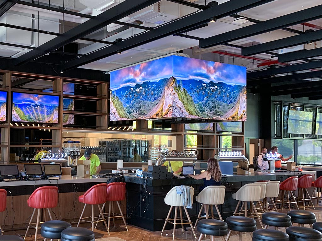 You Know LED Is Getting Mainstreamed When Big Fine Pitch Displays Go In Sports Bars