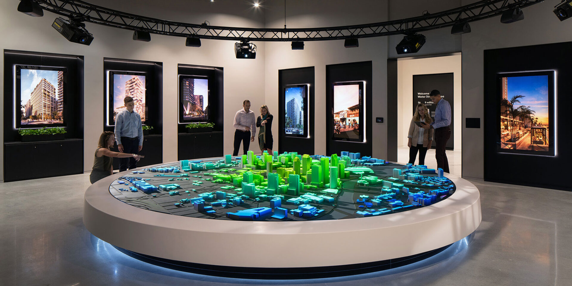 Property Developer Mashes Up Projection Mapping, Real-Time Data For Impressive Sales Center