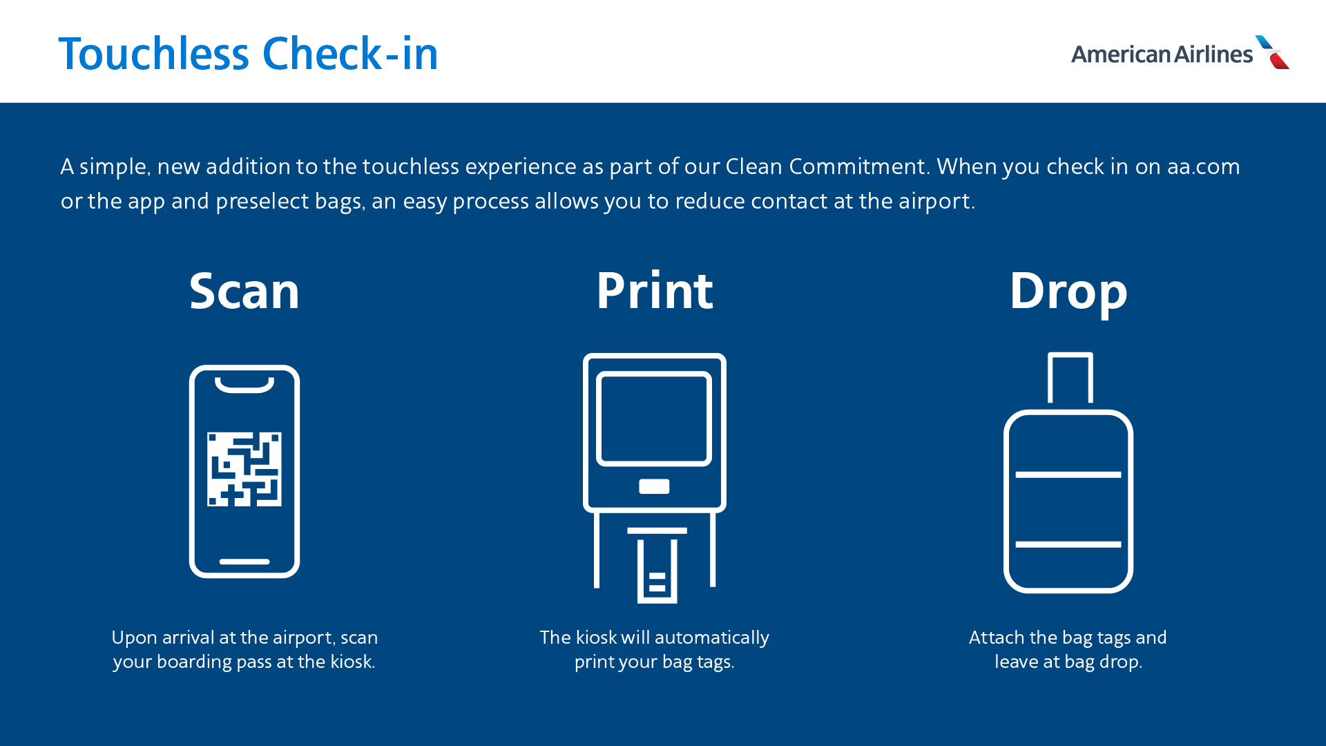 American Airlines Adds Touchless Check-In At 230+ Airports
