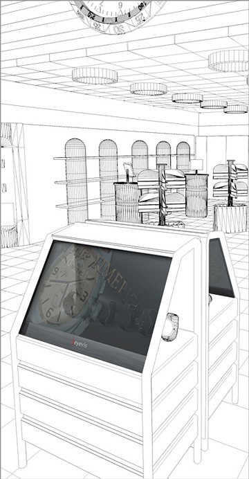 Gear: eyevis Joins Transparent LCD Competition With Angled Retail Unit