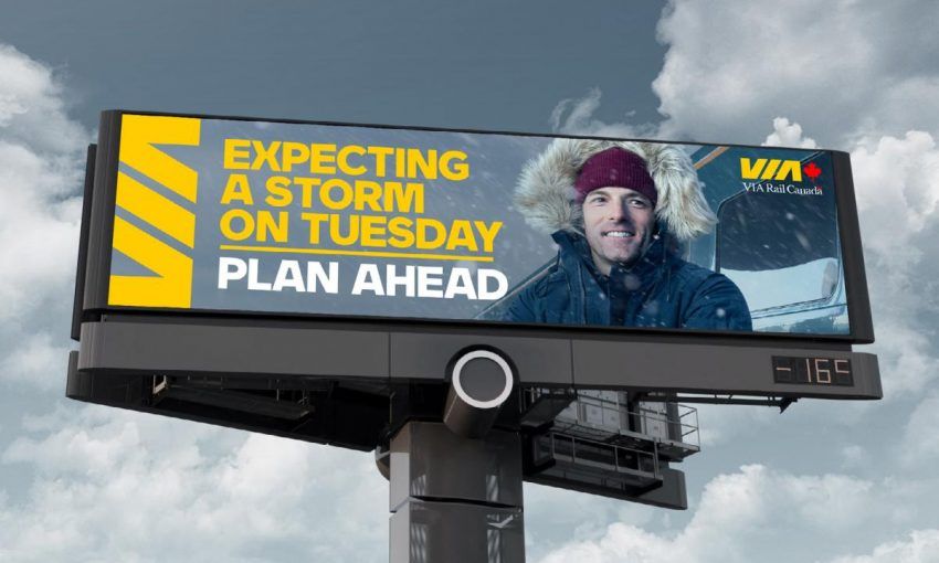 Data-Driven Digital OOH Campaign Boosts Railway Rider Counts By Warning Of Crappy Weather