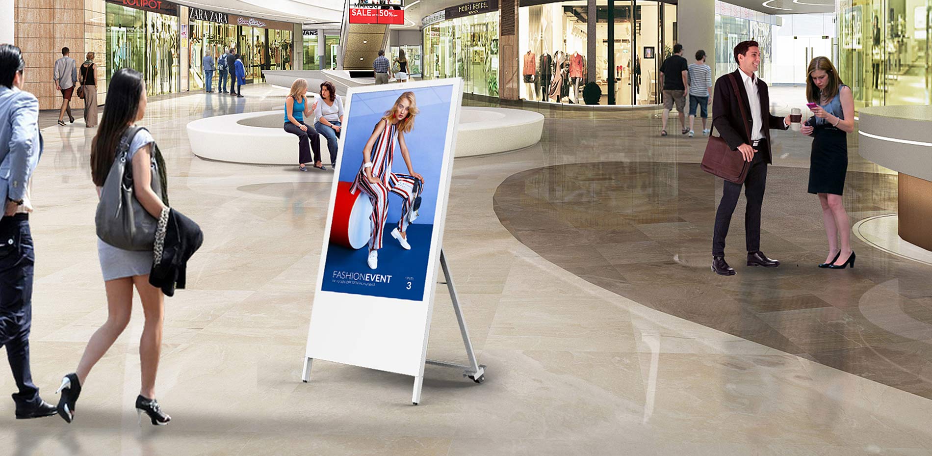 UK’s Allsee Marketing Battery-Powered Digital Sandwich Boards