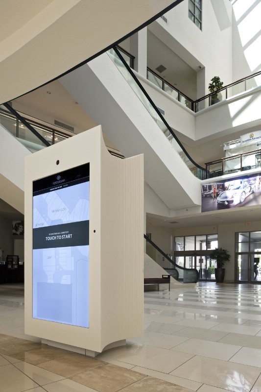 Projects: Wayfinding Stations As Art In Miami’s Aventura Mall - Aventura Mall's New Digital Directories Merge Art, Architecture And Industry-Leading Technology (PRNewsFoto/Aventura Mall)