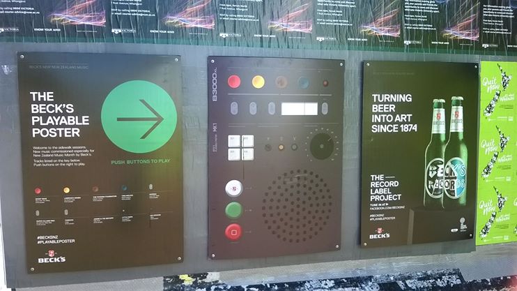 Conductive Ink Makes Analog Posters Interactive