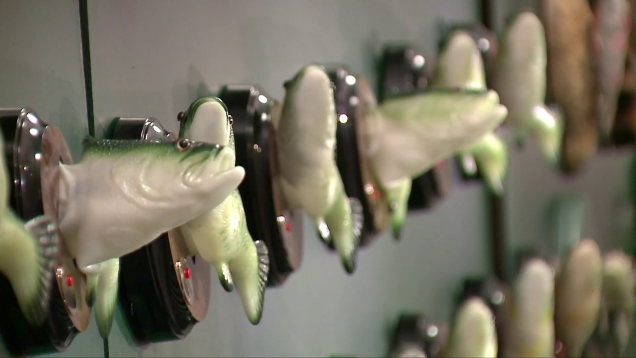 Watch This Bar’s Full Wall Of Singing Big Mouth Billy Bass Fish
