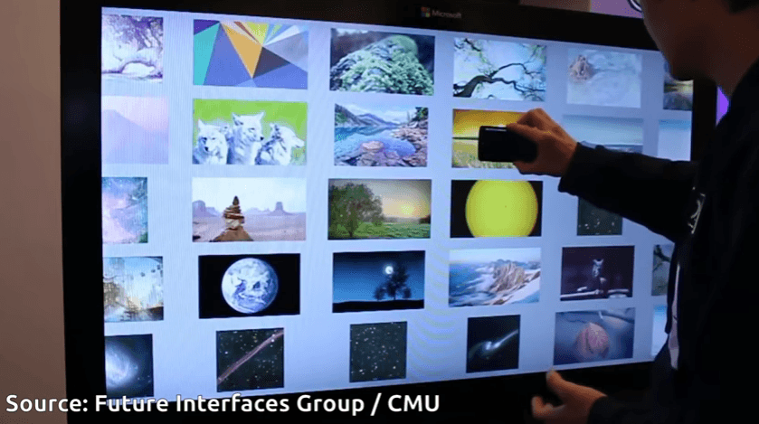 Future Interfaces Lab Pairs Phones To Big Touch Displays Using Just The Phone Camera