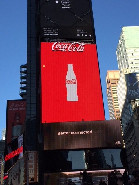 That Giant Coca-Cola Board In Times Square Has Stopped Shape-Shifting