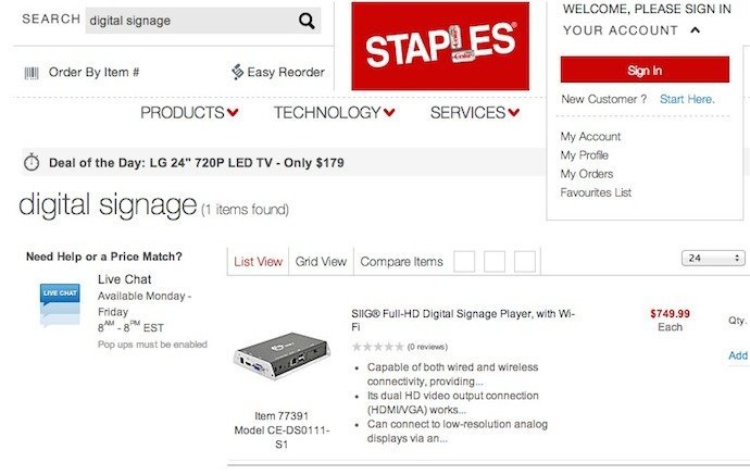 Buying Digital Signage Online Is About As Rock-Solid As Jello