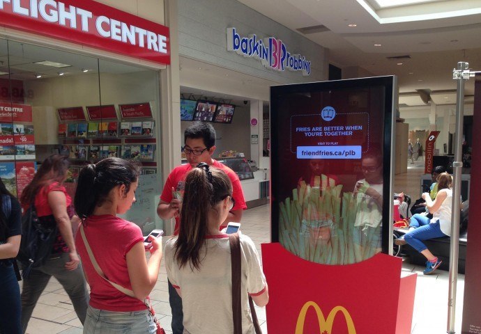McDonald’s Canada Tests Interactive Digital Signage To Phone Game App