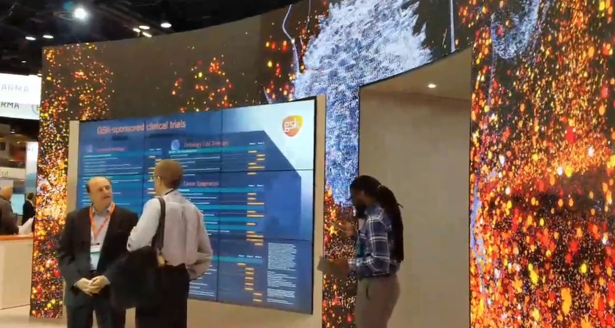 Medical Trade Show Booth Comes To Life Using Custom Creative On LED Wall
