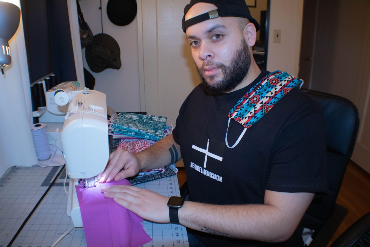 OOH Media Firm’s Creative Director Making, Donating Masks To Ease Hospital Shortage