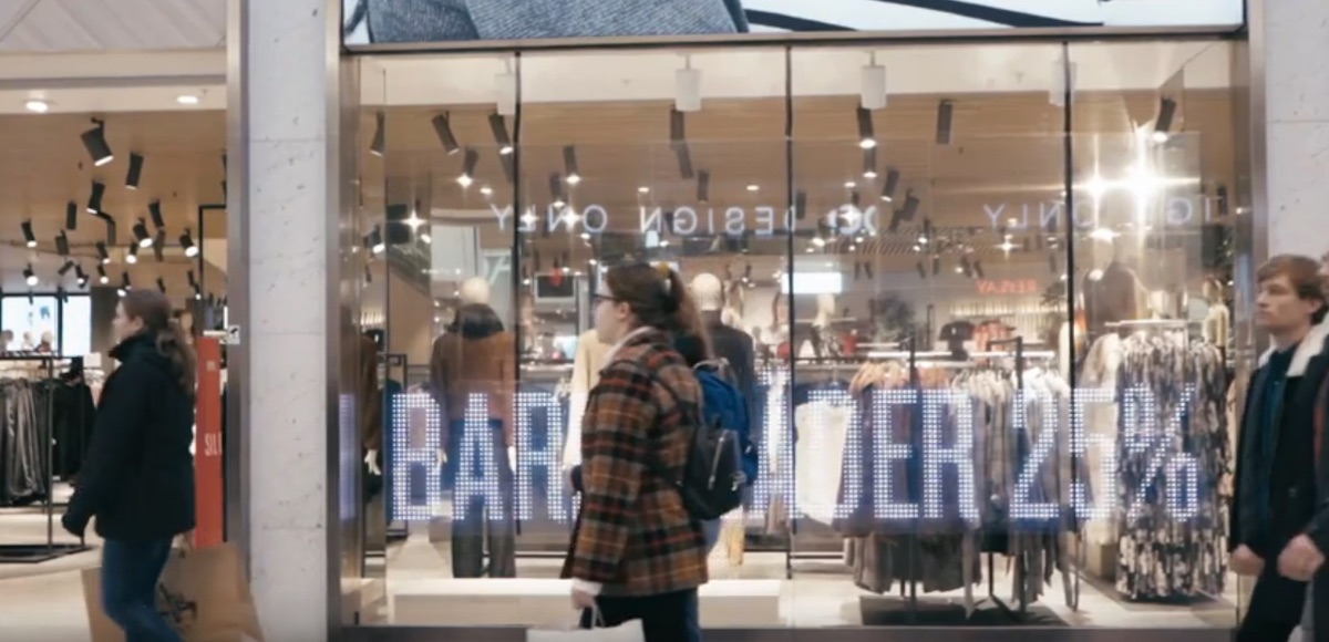 Nordic Retailer Makes LG’s Transparent LED Film Part Of Flagship Store’s Design LG LED film