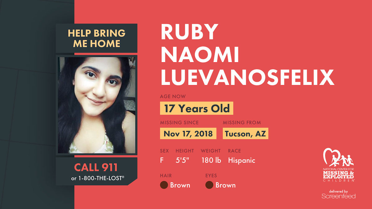 Screenfeed Develops Free-To-Use Content To Help Find Missing Kids In US