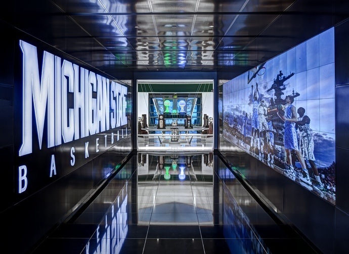 Projects: 110 MicroTile Wall Courts Michigan State Hoops Prospects