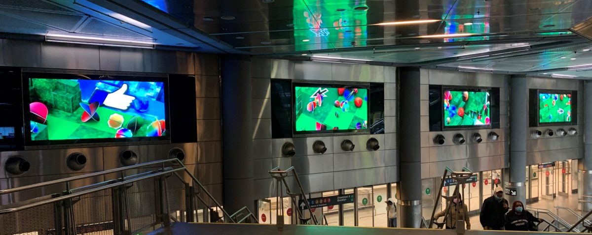 As NYC Subways Start To Get Busy Again, MTA Updates Digital Art Program In Hub Stations