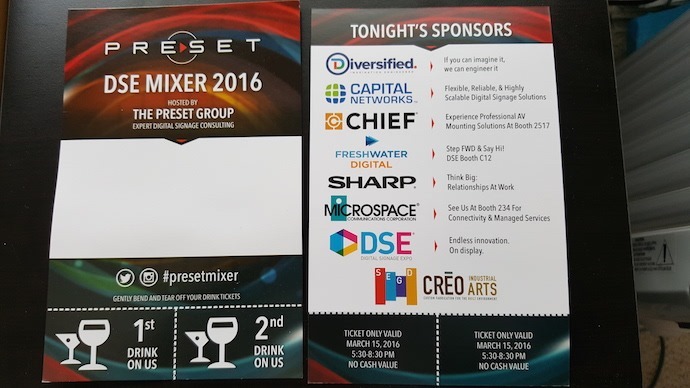 Preset Mixer Update: Name Badges Printed And In