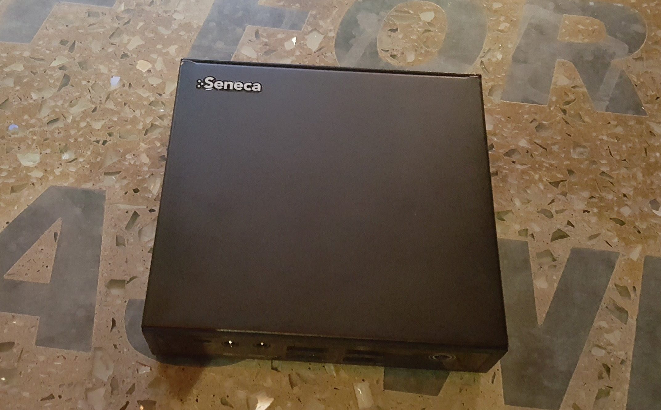 Seneca Touts $250 Solid State, 1080P, 60 Frames Windows Box Out Next Month - New Seneca HDS v2 box, as presented on Hard Rock Toronto bar top.