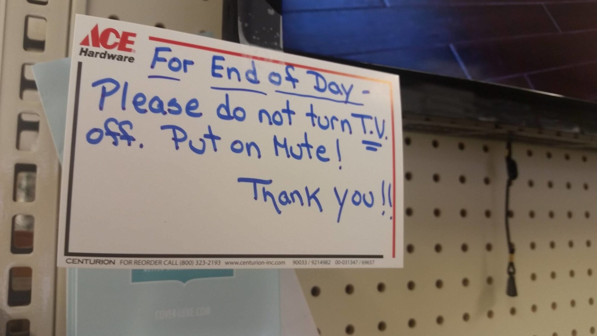 For The 11 Zillionth Time, Do Not Turn Off The Damn TV!