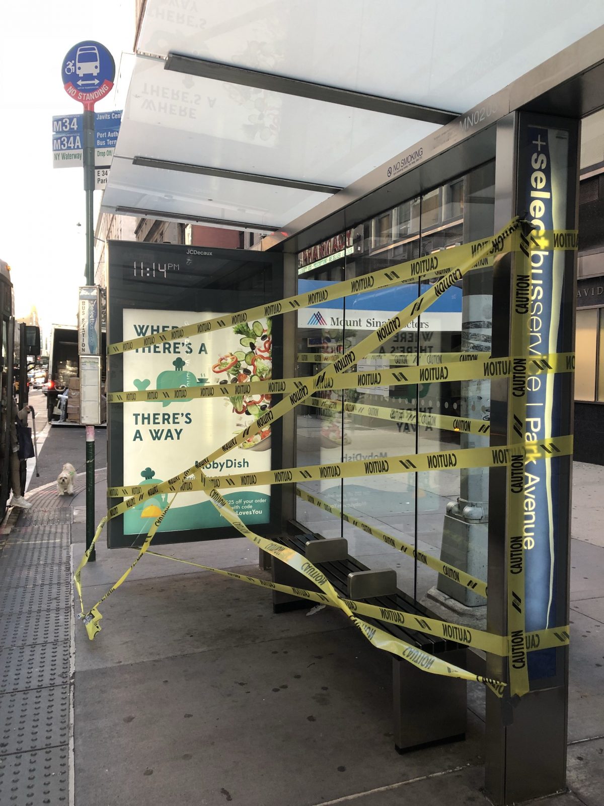 NYC’s OOH Bus Shelters Taped Off Over Corrosion Worries