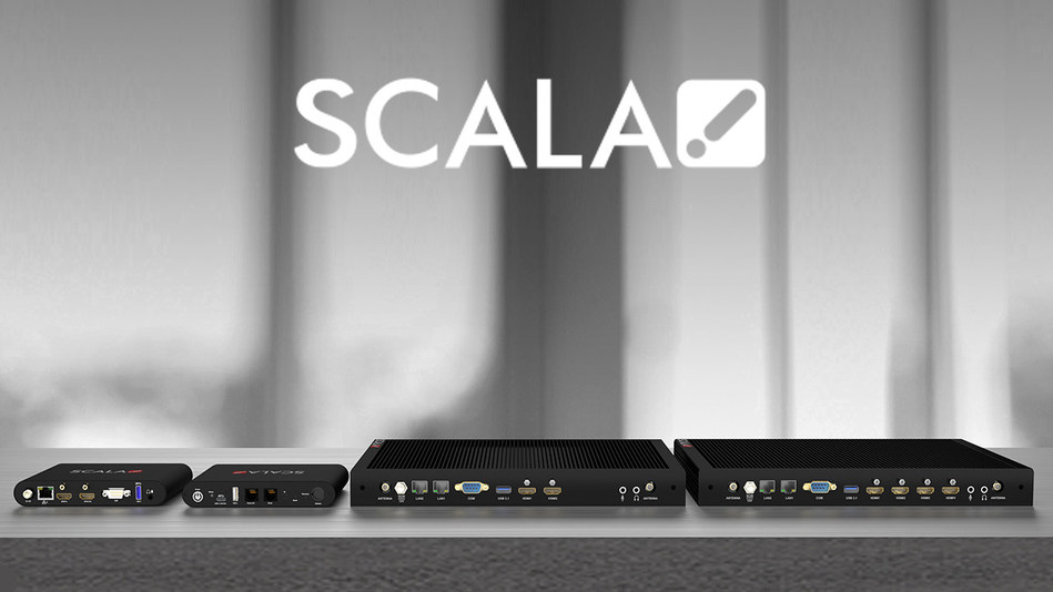 Scala Adds New Proprietary Media Players From Its Scala China Factory - Scala launches entry-level and full-feature media players. The new players complement Scala’s full hardware solution on Linux and Windows for digital signage.