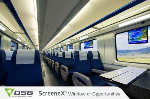 Safety Glass Maker Embeds Digital Signs In Train Windows