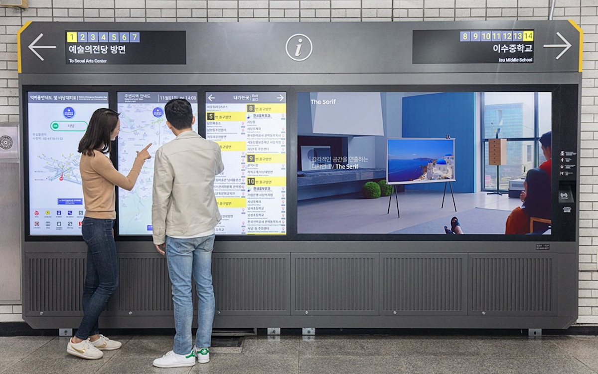 Seoul’s Vast Subway System Adds 4,200+ Samsung Screens