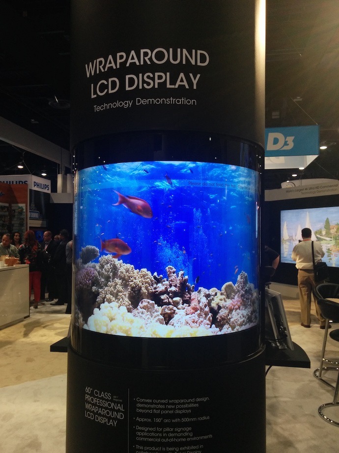 DSE2015: Sharp’s Wraparound LCD Display