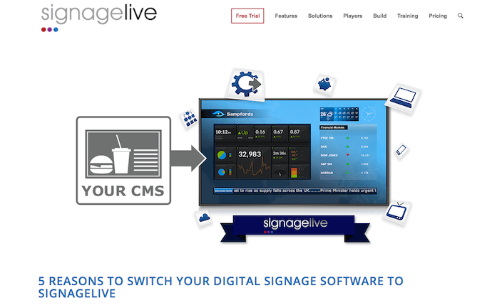 Sysview Must Have Liked Signagelive’s Website So Much The Company Just Went Ahead And Used It - Signagelive page