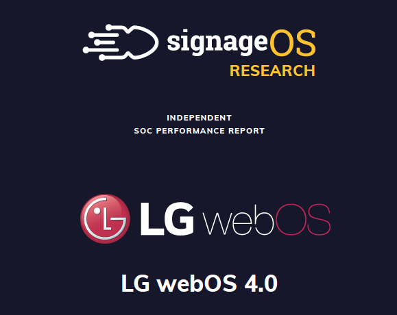 SignageOS Releases Performance Test Findings On LG webOS Digital Signage Displays webOS tests