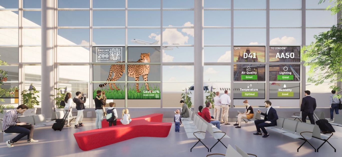Startup View’s Smart, Switchable Glass To Turn DFW Airport Windows Into Digital Signs