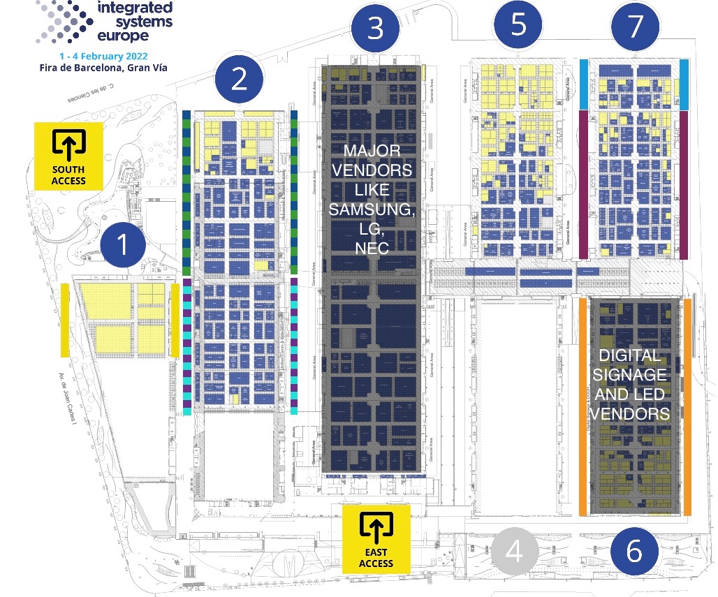 ISE Floor Plan Coming Together; Digital Signage Firms Grouped In One Hall Again